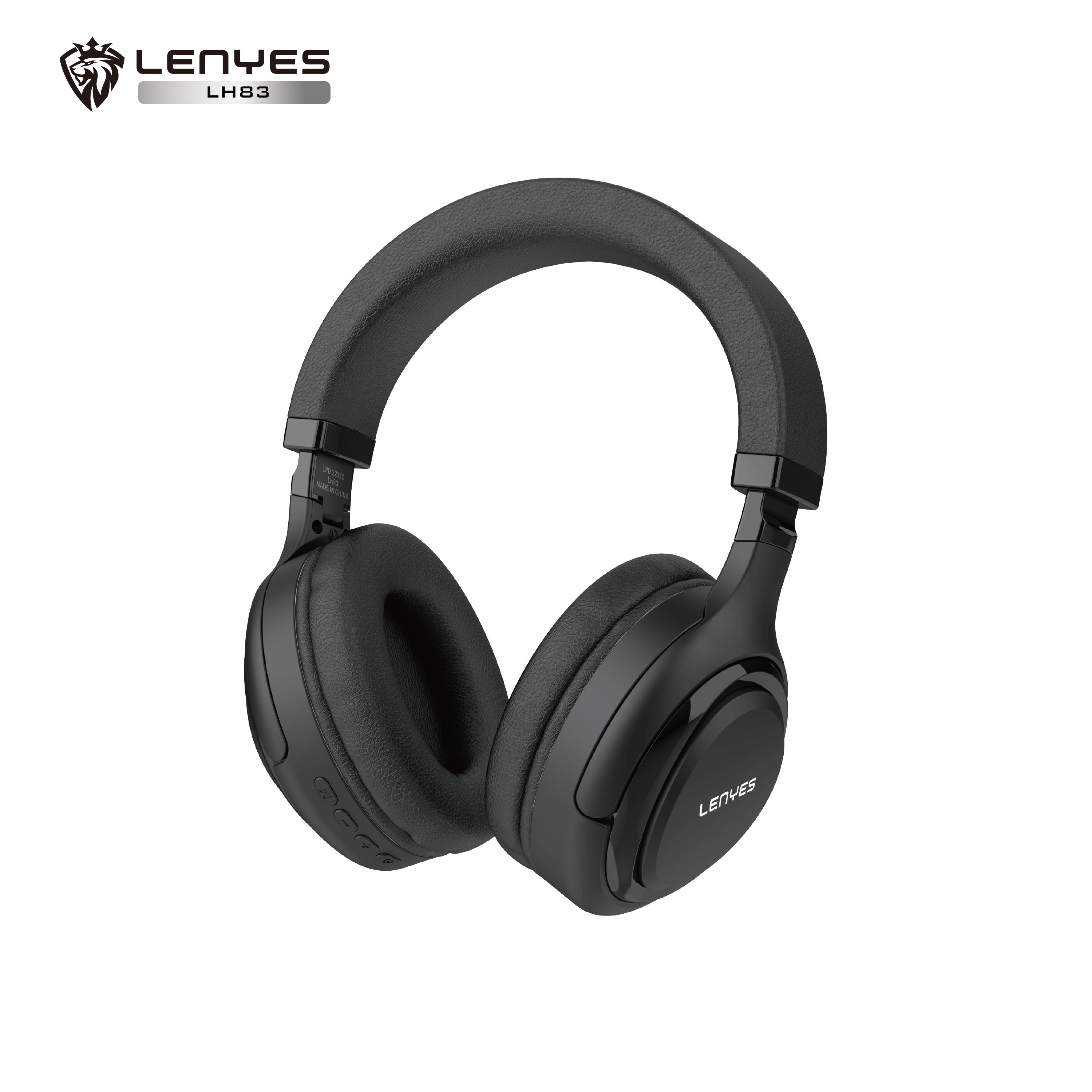 LENYES LH83 Auriculares Bluetooth 5.3 40mm 47h Batería Plegables Negro