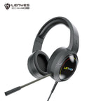 LENYES GH58 Auriculares Gaming Sonido Virtual 7.1 RGB Micrófono Negro