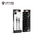 Cable USB-A a Lightning Lenyes LC546-I | 12W 2.4A | 1 Metro | Aleación de Aluminio y Nylon Trenzado