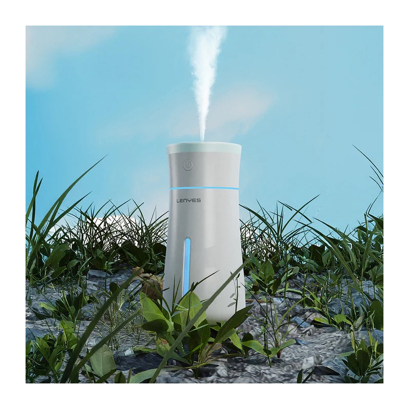 Humidificador Portátil Lenyes LHU03 Vase | 260ml | Luz LED RGB 7 Colores | Coche y Oficina | Anti-Quemado en Seco
