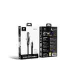 Cable USB-C a Lightning Lenyes LC554 | 27W Fast Charge | Soporte Zinc Plegable | 1.2m | Nylon Trenzado
