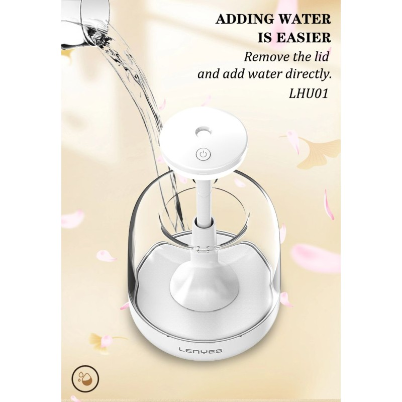 Humidificador Ultrasónico Lenyes LHU01 Jellyfish | 440ml | Luz LED 7 Colores | Silencioso | USB