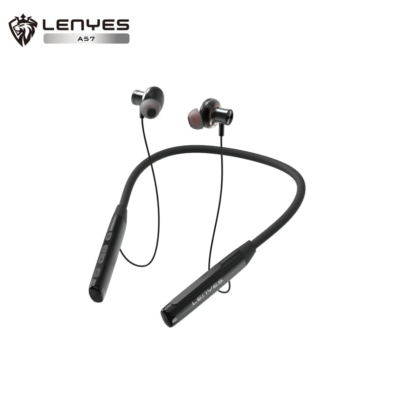 Auriculares Deportivos Lenyes A57 | Autonomía 100H | Pantalla Digital LED | Ranura Micro SD | Bluetooth 5.4