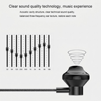 Auriculares In-Ear Lenyes LF112-AUX | Sonido Hi-Fi 14mm | Jack 3.5mm | Micrófono Integrado | Latencia Cero
