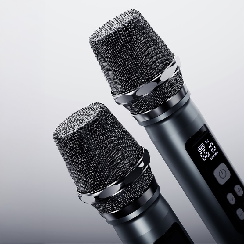 Altavoz Bluetooth Karaoke Lenyes TITAN 1 | 180W Peak Power | 2 Micrófonos Inalámbricos | IPX6 | Carga Rápida 30W | RGB