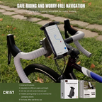 Soporte de Bicicleta Lenyes CR157 | Base Modelo O | Sujeción 4 Esquinas | Smartphones 4" a 6.5"