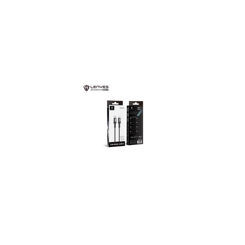 Cable USB-C a Lightning Lenyes LC546TC-I | 27W PD | 1 Metro | Aleación de Aluminio y Nylon Trenzado