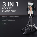 Mini Trípode y Selfie Stick Lenyes LPH122 | Extensible 75cm | Control Bluetooth Remoto | Ultra Compacto