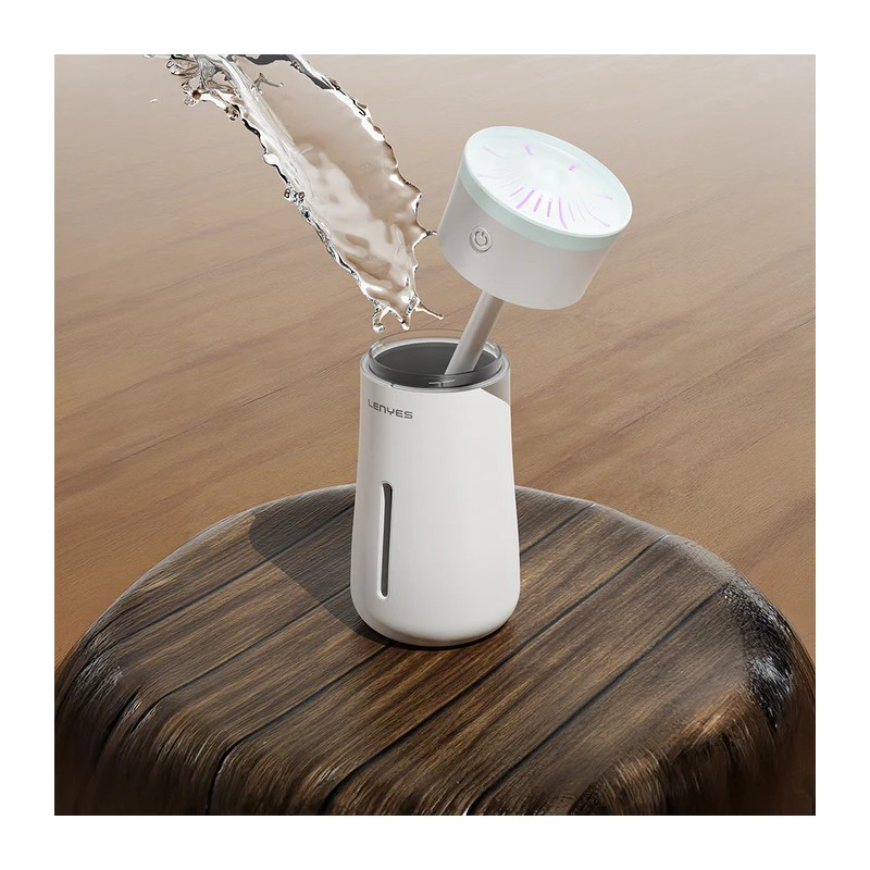 Humidificador Portátil Lenyes LHU03 Vase | 260ml | Luz LED RGB 7 Colores | Coche y Oficina | Anti-Quemado en Seco