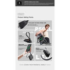 Power Bank Mini Lenyes P562L | 10000mAh | Cables Integrados Tipo-C y Lightning | Carga Rápida 22.5W | Pantalla LED