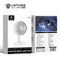 Ventilador de Escritorio Lenyes LHF01 | Luz Nocturna LED | Batería 2000mAh | Motor Sin Escobillas | Ajuste 65°