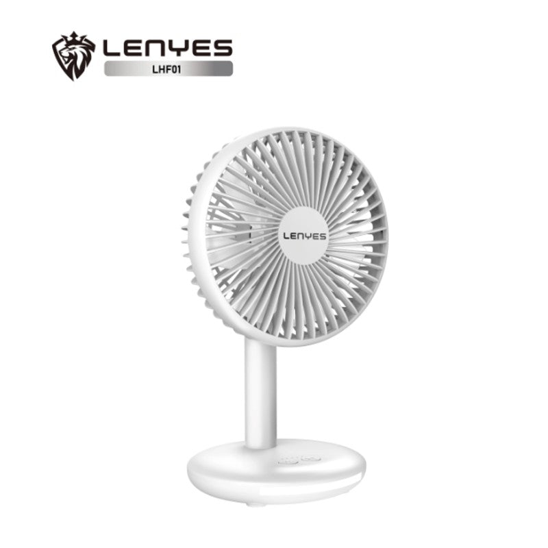 Ventilador de Escritorio Lenyes LHF01 | Luz Nocturna LED | Batería 2000mAh | Motor Sin Escobillas | Ajuste 65°