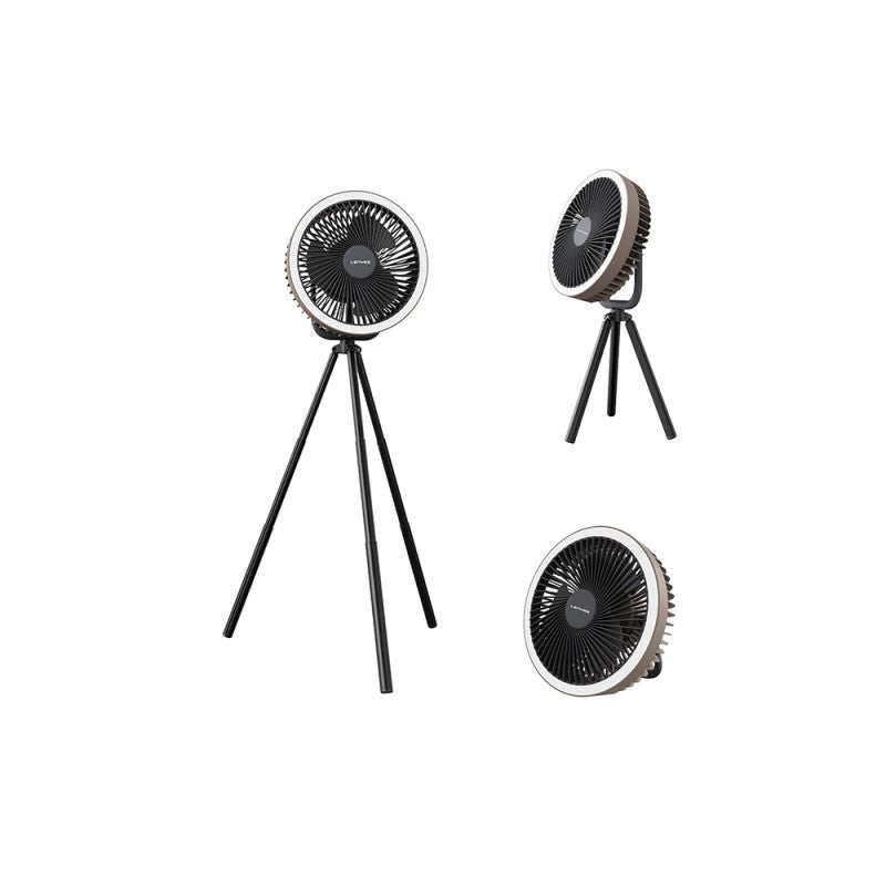 Ventilador Multifunción de Camping Lenyes LHF11 | Batería 8000mAh | Powerbank | Trípode Telescópico | Luz LED