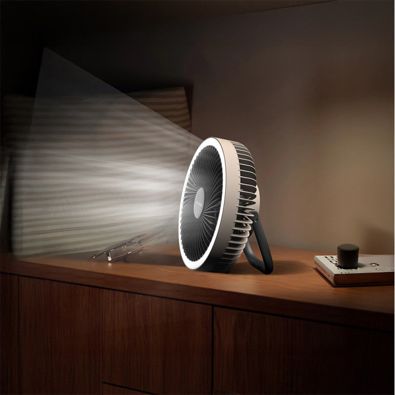 Ventilador Multifunción de Camping Lenyes LHF11 | Batería 8000mAh | Powerbank | Trípode Telescópico | Luz LED