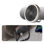 Ventilador Multifunción de Camping Lenyes LHF11 | Batería 8000mAh | Powerbank | Trípode Telescópico | Luz LED